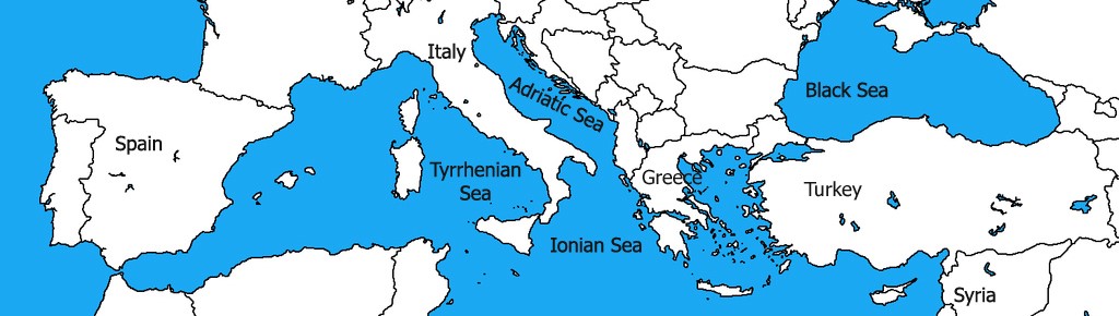 Map Of The Mediterranean Sea
